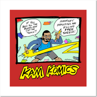 Kam Komics support tshirt_banned books Posters and Art